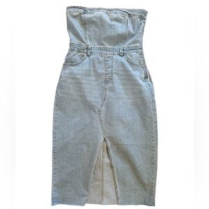 Urban Daizy, strapless, denim, midi dress